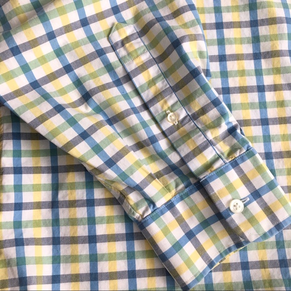 Lands’end Plaid Button Down Shirts 16 1/2 - 35 - Picture 6 of 8